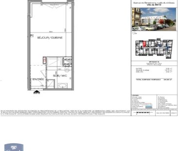 Appartement à louer 1 pièce 24.63m² - Photo 1