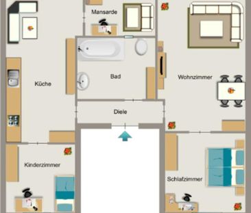 3-Zimmer-Wohnung in Dortmund Mitte - Foto 1