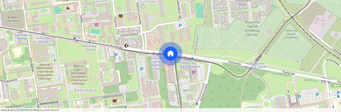 ul. Pomorska 183, Mileszki, Widzew, Łódź, łódzkie