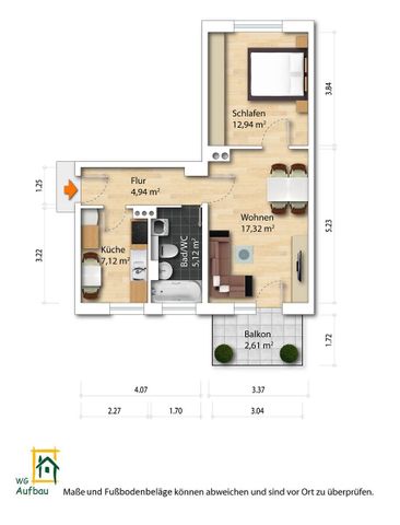 2-Zimmer Mietwohnung - Seidnitz/Dobritz - Photo 5