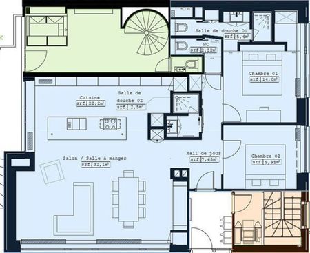 Appartement te huur - Photo 2