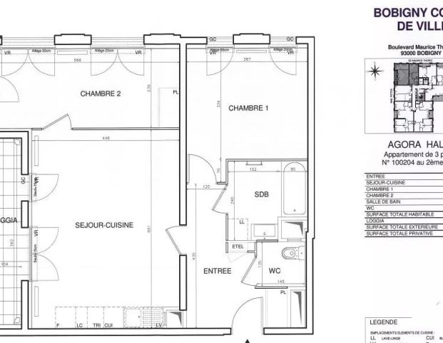 location Appartement T3 DE 68.5m² À BOBIGNY - Photo 1