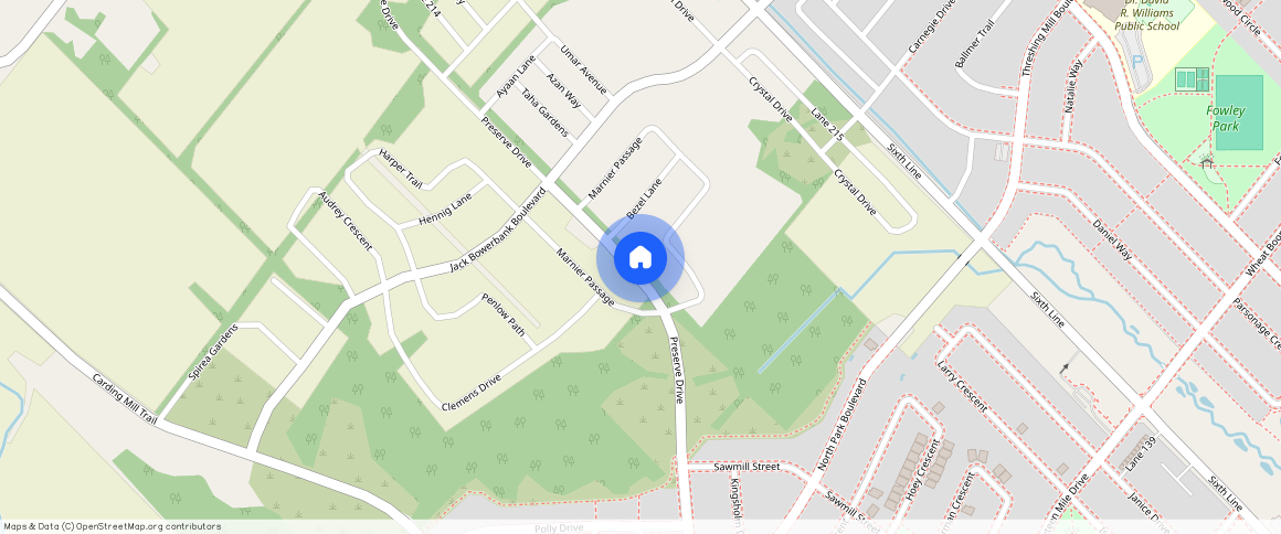 ** Preserve Drive, Oakville