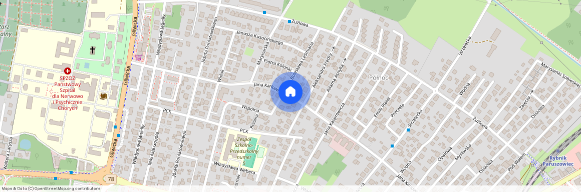 ul. Karłowicza, Rybnik-Północ, Rybnik, śląskie