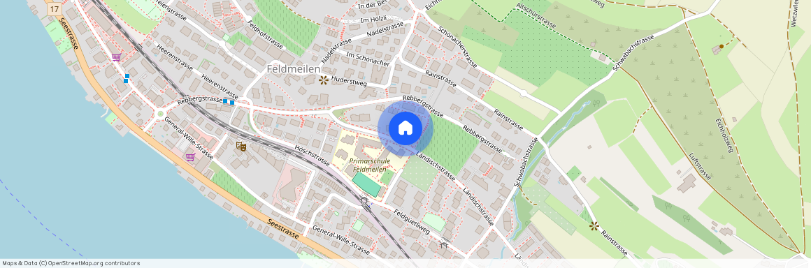 Ländischstr. 37, 8706 Meilen, Lageplan