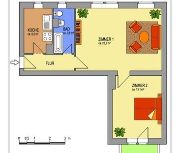 Wohnung im Grünen mit Balkon sucht Nachmieter! - Foto 1