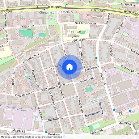 V zahrádkách, Praha 3 - Žižkov