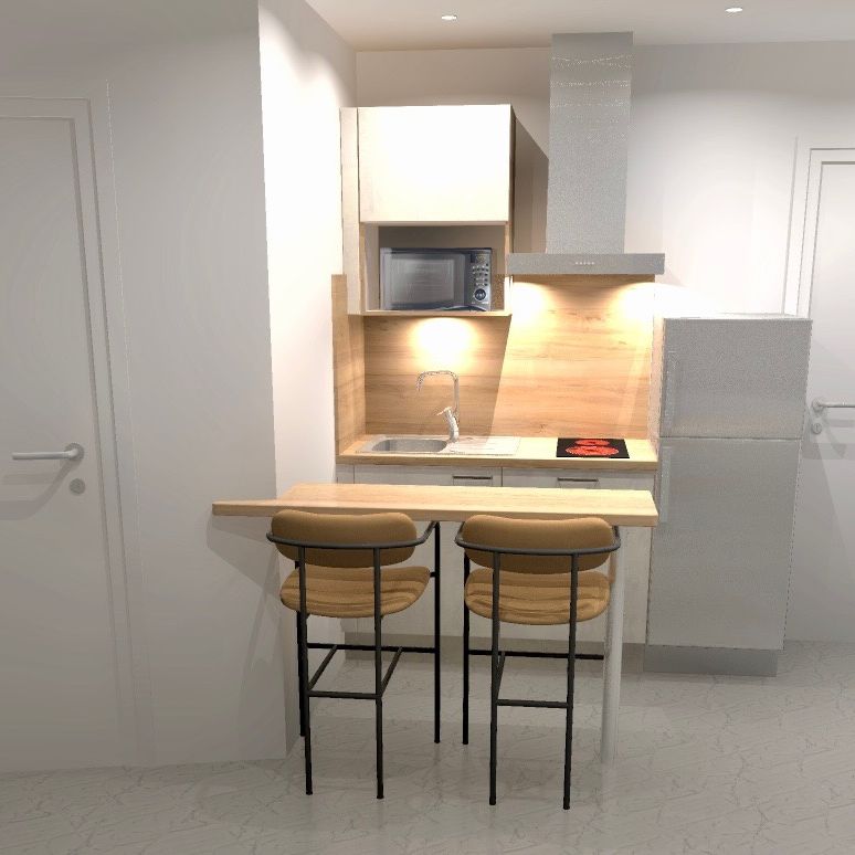 Studio 1 pièce(s) 22.82 m² - Photo 2