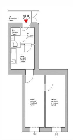 Nähe Finanzamt & Neue Technik: Gepflegte, 2-Zimmer-Altbauwohnung - Photo 5