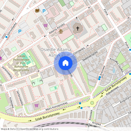 ul. Marii Konopnickiej, Osiedle Adama Asnyka, Kalisz, wielkopolskie