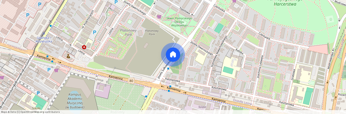 ul. Józefa Sułkowskiego, Leśne, Bydgoszcz, kujawsko-pomorskie