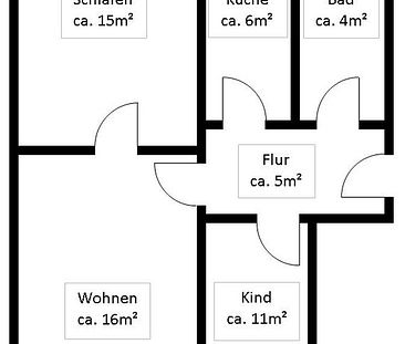 3 Raum-Wohnung mit Balkon - Photo 2