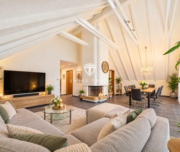 Grosszügige 4.5-Zimmer-Dachwohnung mit Cheminée und zwei Balkonen i... - Photo 2