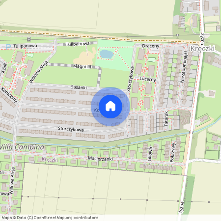 ul. Koniczyny, Kręczki, Ożarów Mazowiecki, warszawski zachodni, mazowieckie