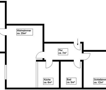 3 Raum-Wohnung mit Balkon - Foto 3