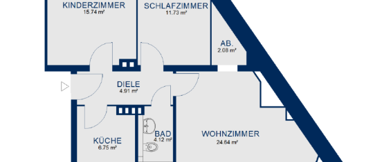 Frisch modernisierte 3-Zimmer-Wohnung mit 2 Balkonen - Foto 1