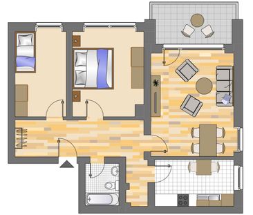 Demnächst frei! 3-Zimmer-Wohnung in Marl - Foto 1