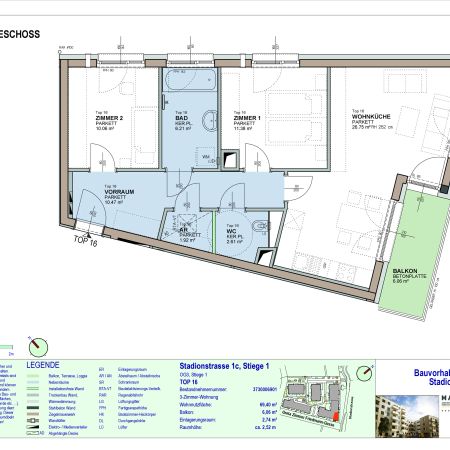 3-Zimmer-Wohnung mit Balkon, Top 16 - Photo 3