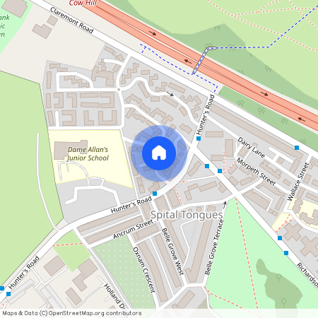 Hunters Place, Spital Tongues, Newcastle Upon Tyne, NE2