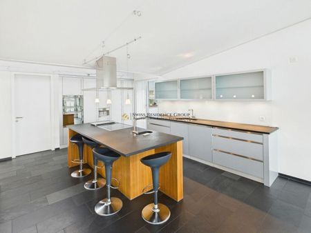 Elegant 5.5-room penthouse apartment with lift access, fireplace & large terrace - Foto 5