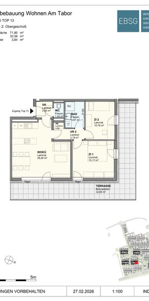 Geförderte Dachgeschosswohnung in ruhiger Lage - 5/13 - Foto 2