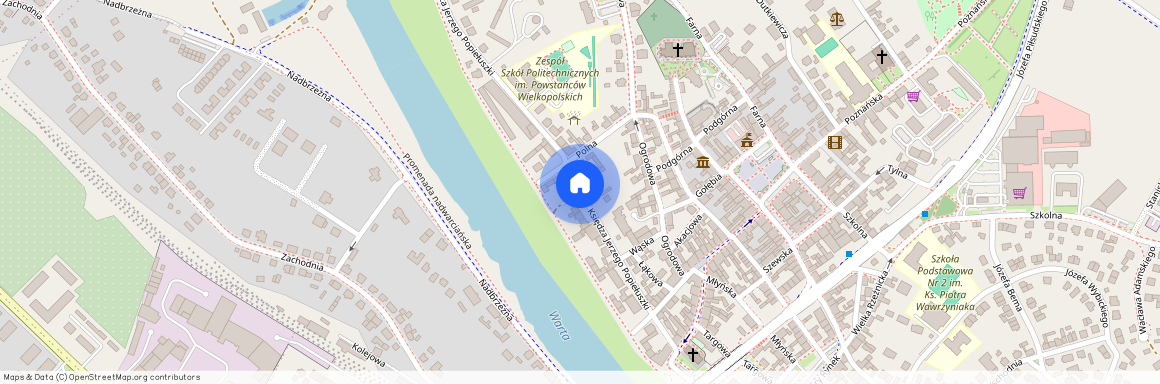 ul. ks. Jerzego Popiełuszki, Śrem, Śrem, śremski, wielkopolskie