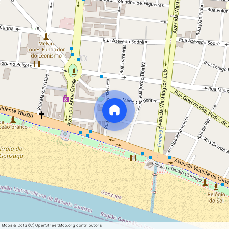 Rua Doutor Alamir Martins 34, Santos, Santos - SP, 11055-270, Brazil