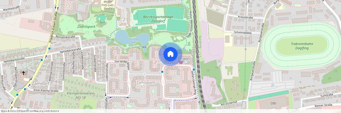 Von-der-Vring-Straße, 81929 München Bogenhausen ca. 5, 1 km east of Munich-center