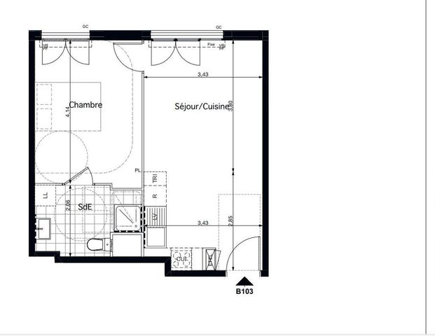 location Appartement T2 DE 40.66m² À PONTOISE - Photo 1