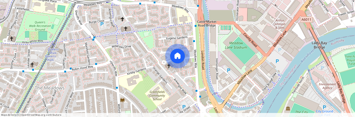 St Saviours Gardens, Nottingham, NG2