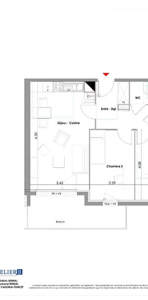 Appartement 3 pièces - Photo 2