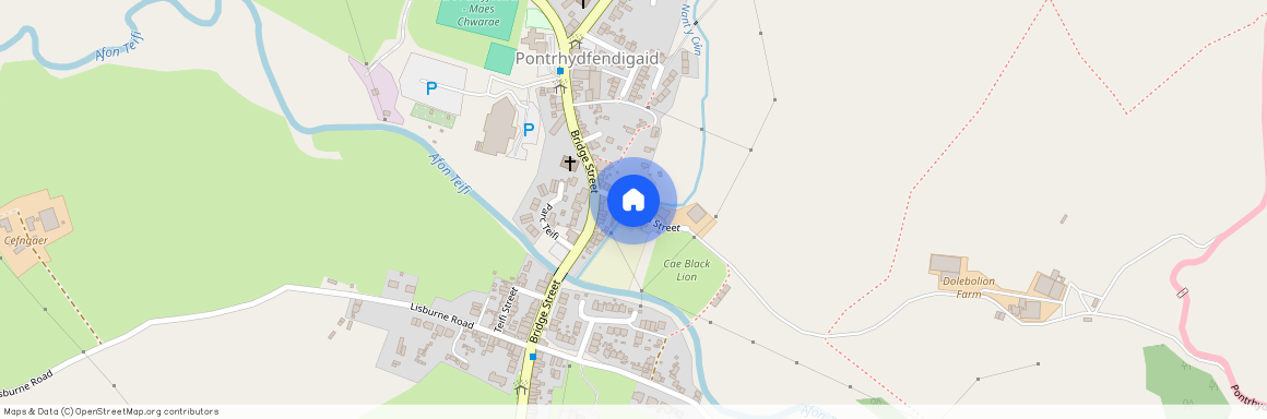 Mill Street, Pontrhydfendigiaid, Ystrad Meurig