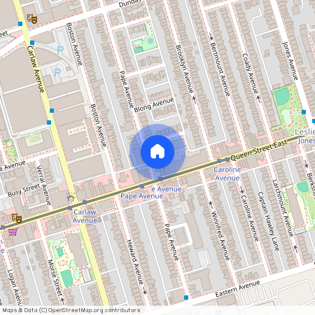 107 Pape Avenue Unit# Upper, Toronto