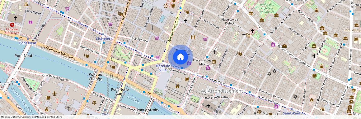 Appartement à louer rue du Temple, Paris 4ème