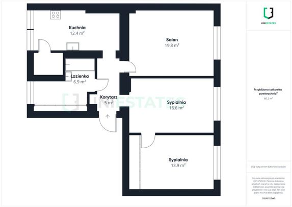 Zabrze 80m2 na wynajem Ul. Wolności 3Pokoje - Zdjęcie 1