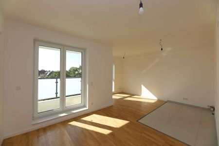 Wohntraum! Hochwertige 2-Raumwohnung mit Loggia in einem exklusiven Schleußiger Neubau! - Foto 4