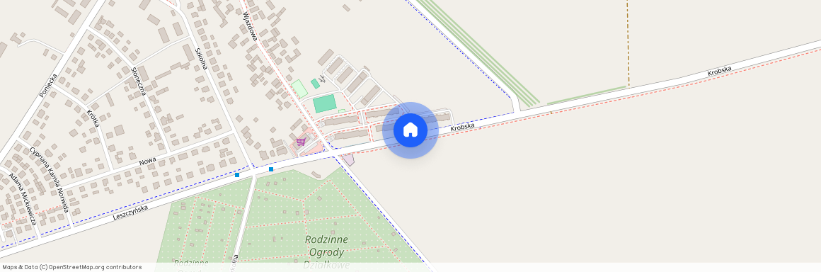 ul. Krobska, Pudliszki, Krobia, gostyński, wielkopolskie