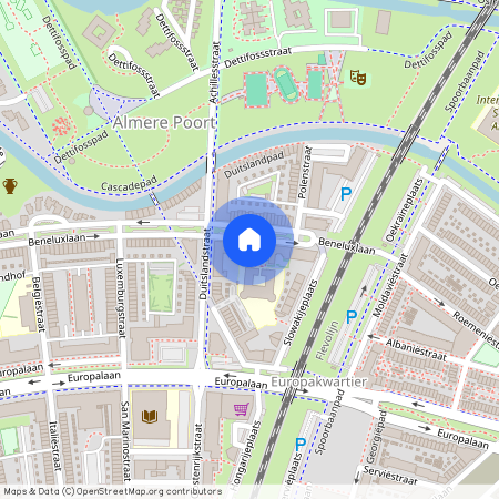 Europakwartier W.-Noord, 1363 BJ, Beneluxlaan, Almere