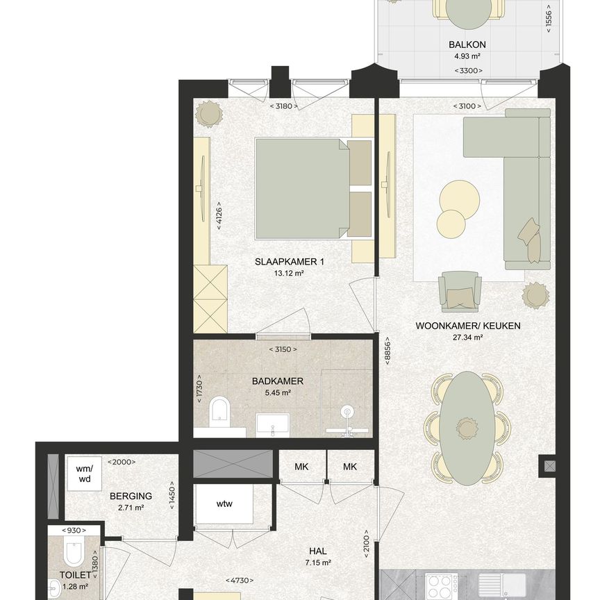Appartement te huur: Kennedylaan 216 2035 TR Haarlem - Photo 1