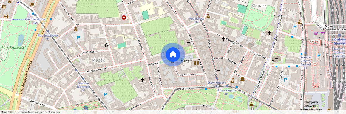 Biskupia, Piasek, Stare Miasto, Kraków, małopolskie