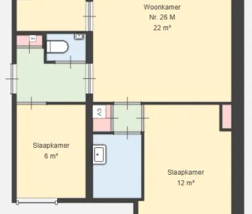 Appartement au rez-de-chaussée Kerkgracht 26-M, Den Helder - À louer - Photo 2