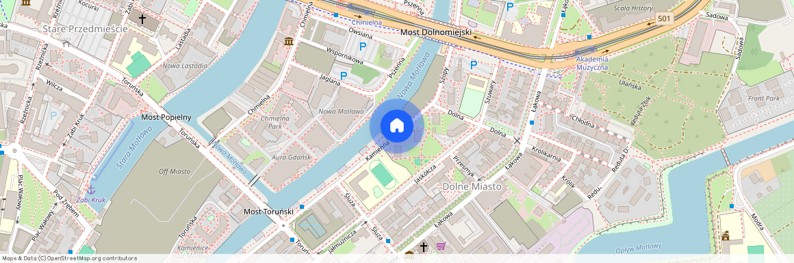 ul. Kamienna Grobla, Śródmieście, Gdańsk, pomorskie