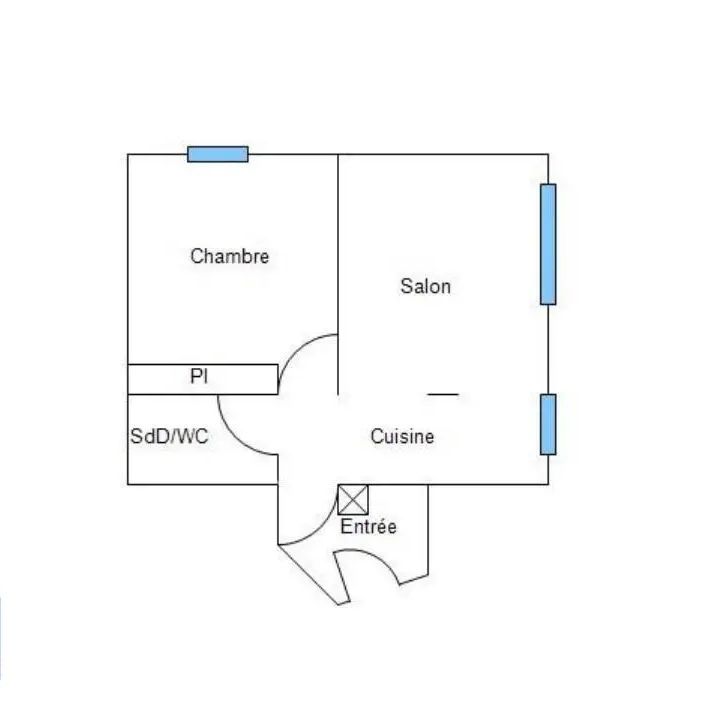 Appartement à louer 2 pièces 41.03m² - Photo 2