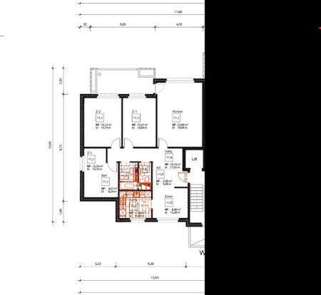 4.5 Zimmer, 107 m², 1. Stock - Photo 2