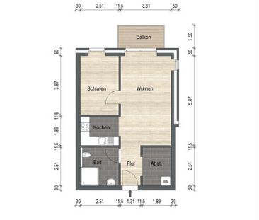 Schöne Obergeschosswohnung mit Balkon in guter Lage von Schortens! ... - Photo 3