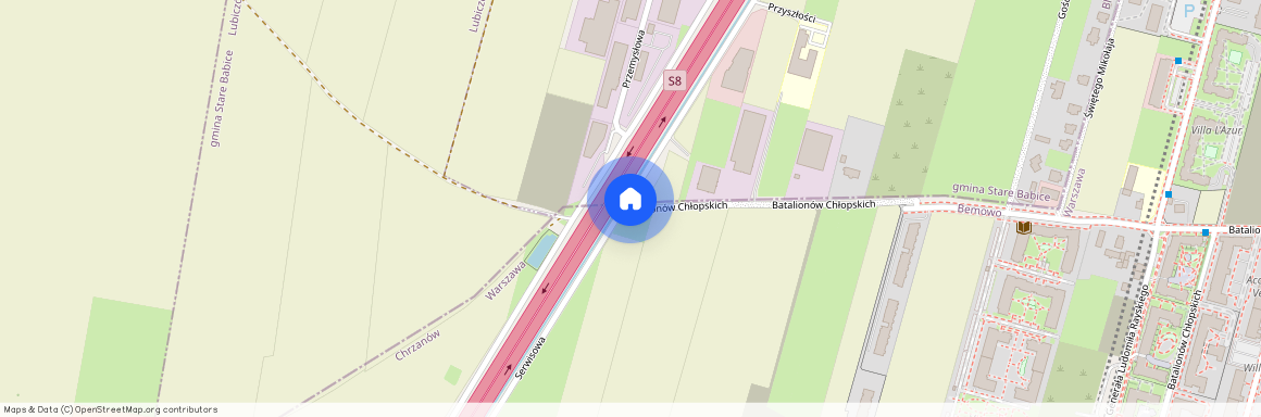 ul. Batalionów Chłopskich, Blizne Łaszczyńskiego, Stare Babice, warszawski zachodni, mazowieckie, Warszawa
