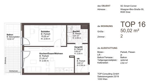 West Side Living Top 16- Erstklassige Neubauwohnung mit Balkon in Top Lage - Photo 3