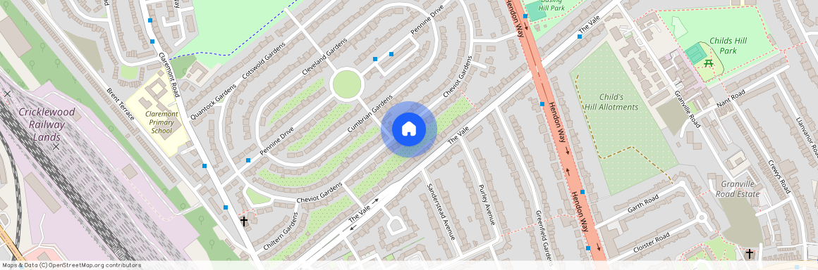 Cheviot Gardens, Golders Green Estate