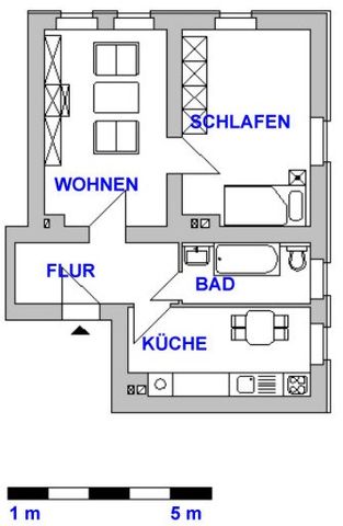 2-Raum-Wohnung mit Tageslichtbad in Zentrumsnähe - Foto 5