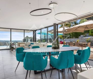 Proche Cannes - Villa contemporaine vue mer - Photo 2